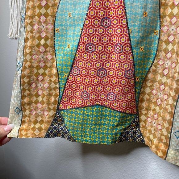 Anthropologie Tanvi Kedia Avizeh Black Motif Patchwork Dress - Picture 10 of 12